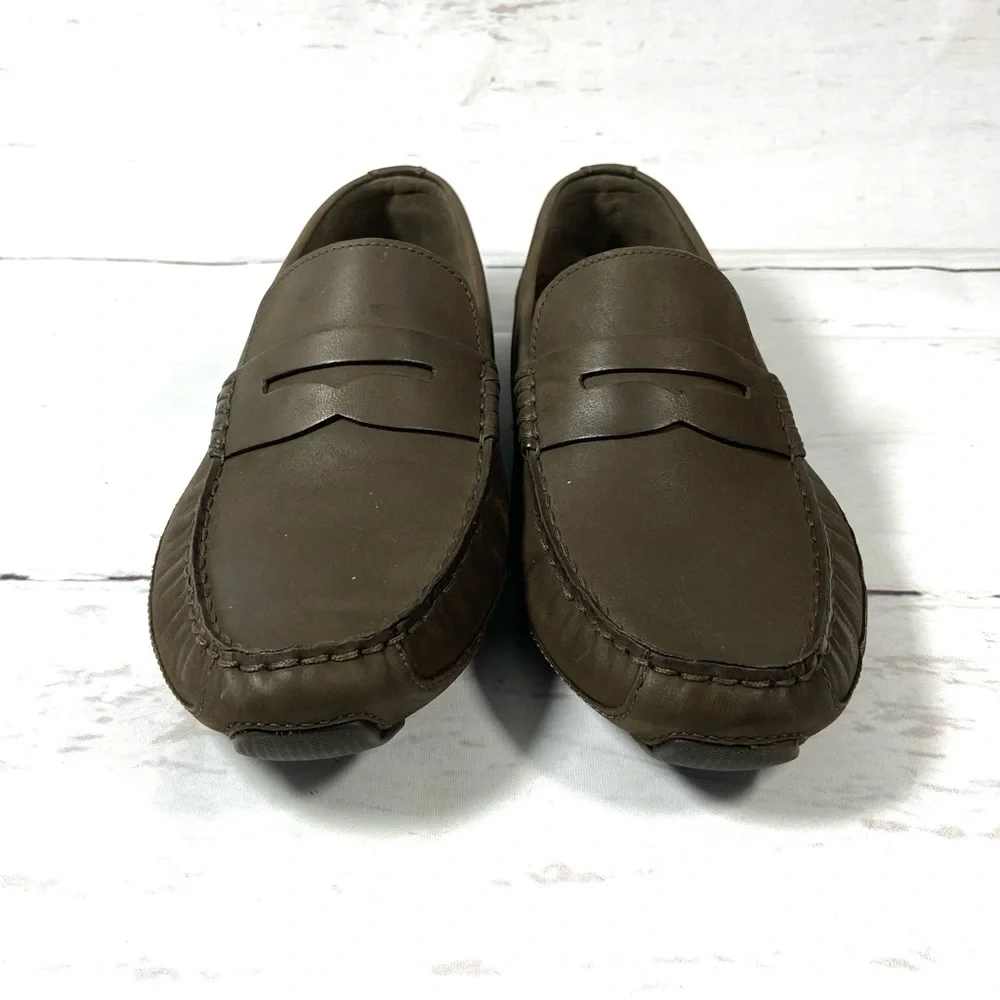 Cole Haan Grand‎ Os Mens Loafers Size 11M Brown Leather Driving Moc